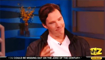 hungariansherlockian:  The Cumberlord bows to us. From the VH1 Morning Buzz interview, when the inte