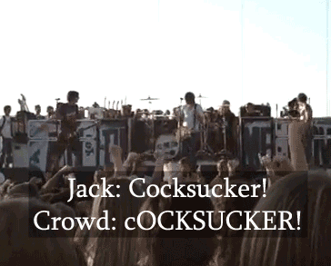 alltimelowaremybitches:  *Guy walks by and spits on Zack, while All Time Low were playing Dear Maria*Alex: Yo, Dude? Did you just spit on Zack? Hang on, hang on…*The band stops playing*Alex: Yo, the dude that just fucking walked by and spat on Zack
