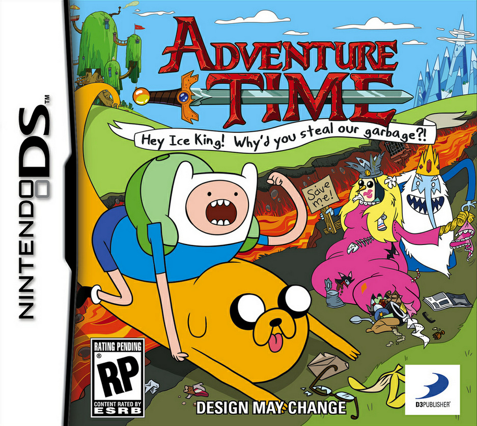 gameandgraphics:  Adventure Time video game box art unveiled!! The game will be released