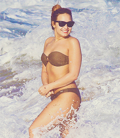 :  Demi Lovato at the beach in Rio De Janeiro,