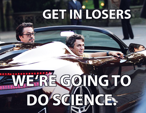 nimblefable:  saybutlittleandsayitwell:  YES.  SCIENCE  I can never not reblog Science!Bros.