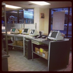 Slow night at Papa Johns (Taken with instagram)