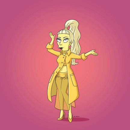 gagaunknown:  More preview stills (and outfits) for Lady Gaga’s episode of The Simpsons, which will air May 20th. 