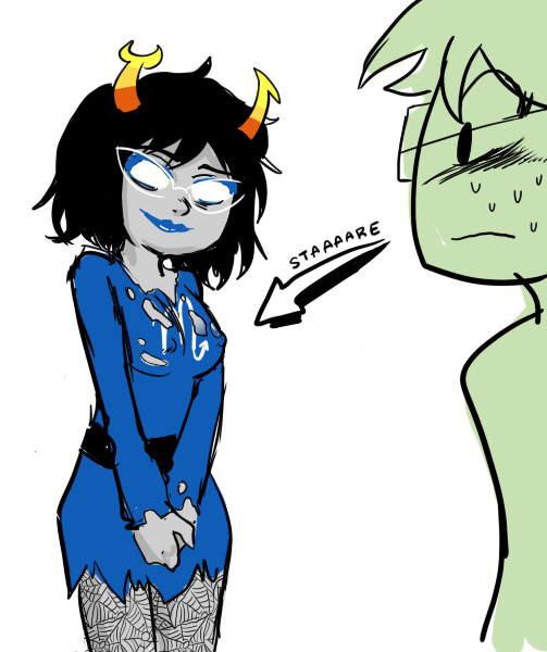 crablouse:  [JAKES SUPER AWESOME DREAM] edit: yeah i drew the stockings by hand.