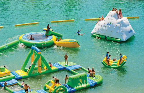 Amazing inflatable water park