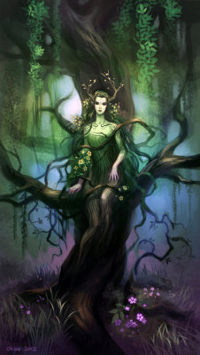 cherrysweetpiecesofme:  Dryad by Okha 