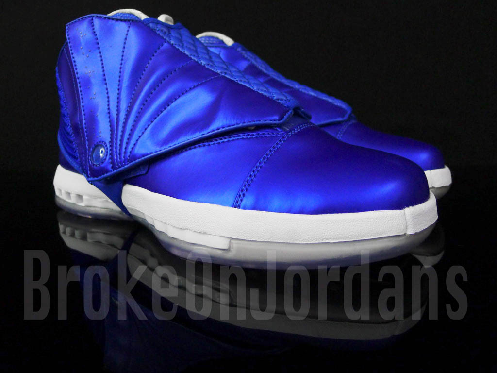  jordan xvi blue/white sample