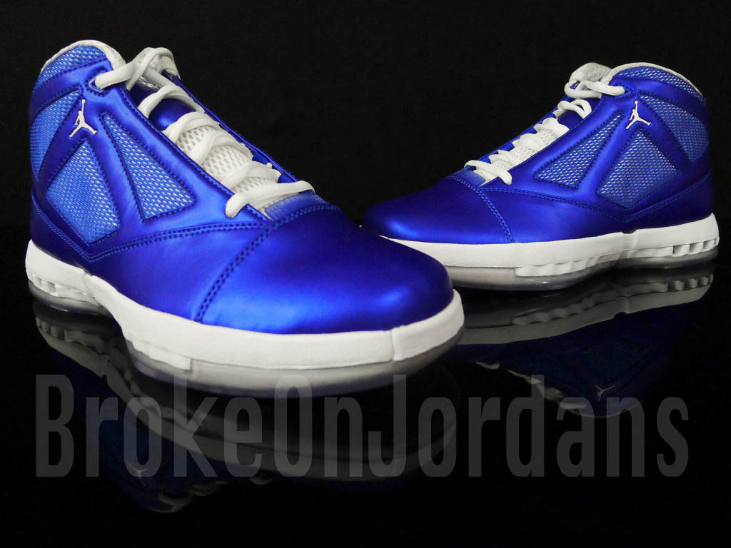  jordan xvi blue/white sample