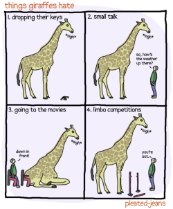 pleatedjeans:  things giraffes hate