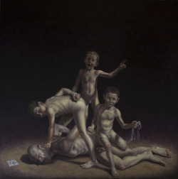 daviddallavenezia:  no.648, oil on canvas, cm.195x195, 2012  