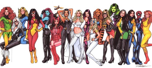 awyeahsuperheroart:  Women of Marvel.