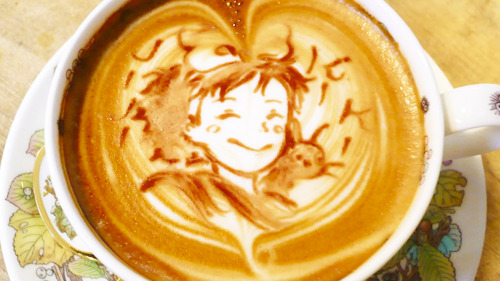 fuckyeahkikisdeliveryservice:   ✧ Kiki’s Delivery Service Latte Art (x) ✧ 