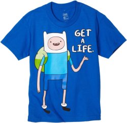 adventuretime:  Adventure Time Tees for the Younger Crowd Okay, so while we grown-ups have Mighty Fine for our Adventure Time T-shirting needs, Bioworld (purveyors of, er, “lifestyle merchandise”) has gone and released a boatload of tees for the show’s