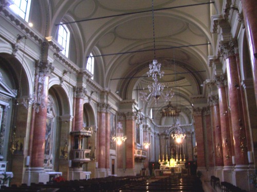 Chiesa di Sant'Alessandro, Brescia, view of the inside, project by Giovanni Donegani.