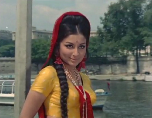 chumky:  Sharmila Tagor in An Evening In Paris (1969)  Very beautiful actress.