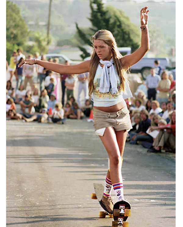 superseventies:  Robin Allaway skateboarding, 1970s.  