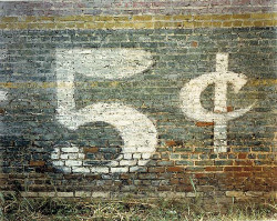 ngpopgun:  5 cents, William Christenberry  