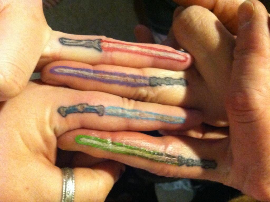 fuckyeahtattoos:  For May 4 (Star Wars Day) my parents, my sister and myself got