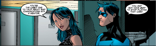 badassbatkids:Donna Troy tells is like it is…and apparently Roy too.Poor Dick.