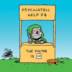 midtowncomics:  The Dr [Doom] Is In by @RyanDunlavey