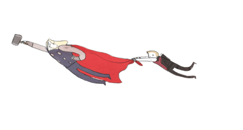 Hawkeye hitches a ride on all the other Avengers