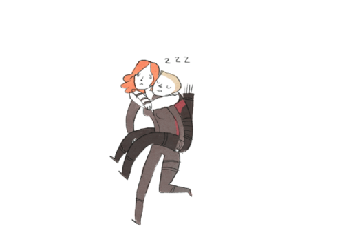 Hawkeye hitches a ride on all the other Avengers