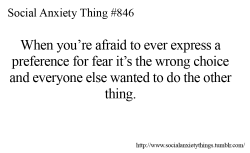 Social Anxiety Things