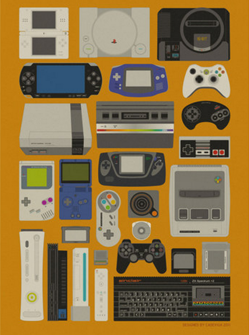 insanelygaming:  Videogames Poster Created by Cristina De Vicente Available on Etsy 
