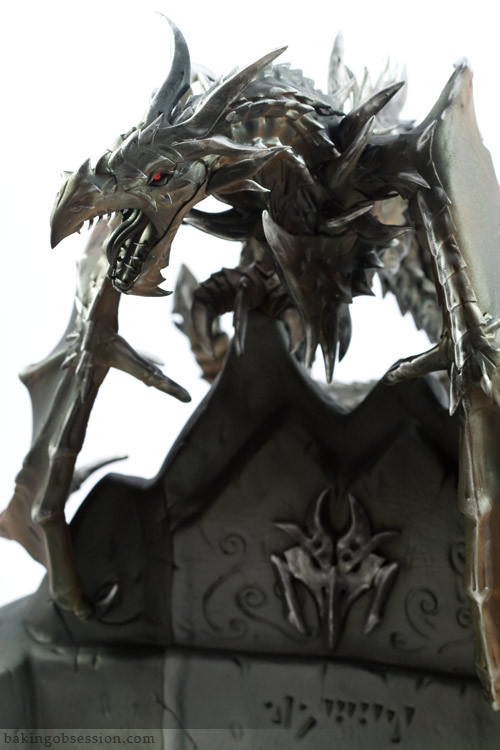 “ The cake itself and the dragon was my attempt to reproduce a sculpture from a set of Elder Scrolls V: Skyrim Collector’s Edition (a computer game by Bethesda). I started making it using photos I found on the internet. Later, when we purchased the...