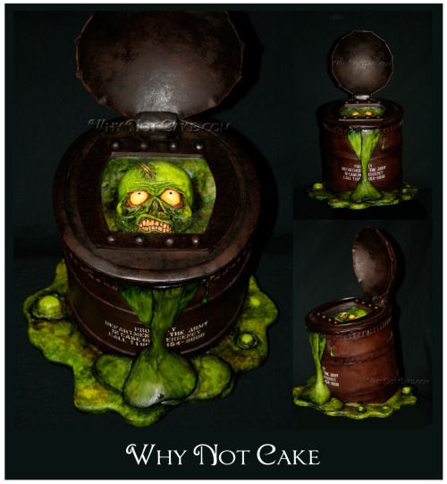 The Trioxin Tank by Why Not Cake Hand painted fondant and gumpaste.  More pics on Facebook!