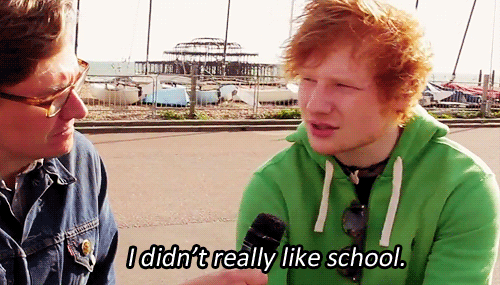 nigel-sheeran:I don’t like school either, Ed. 