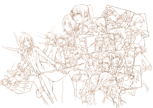  ＣＨＲＯＮＩＣＬＥ線画       