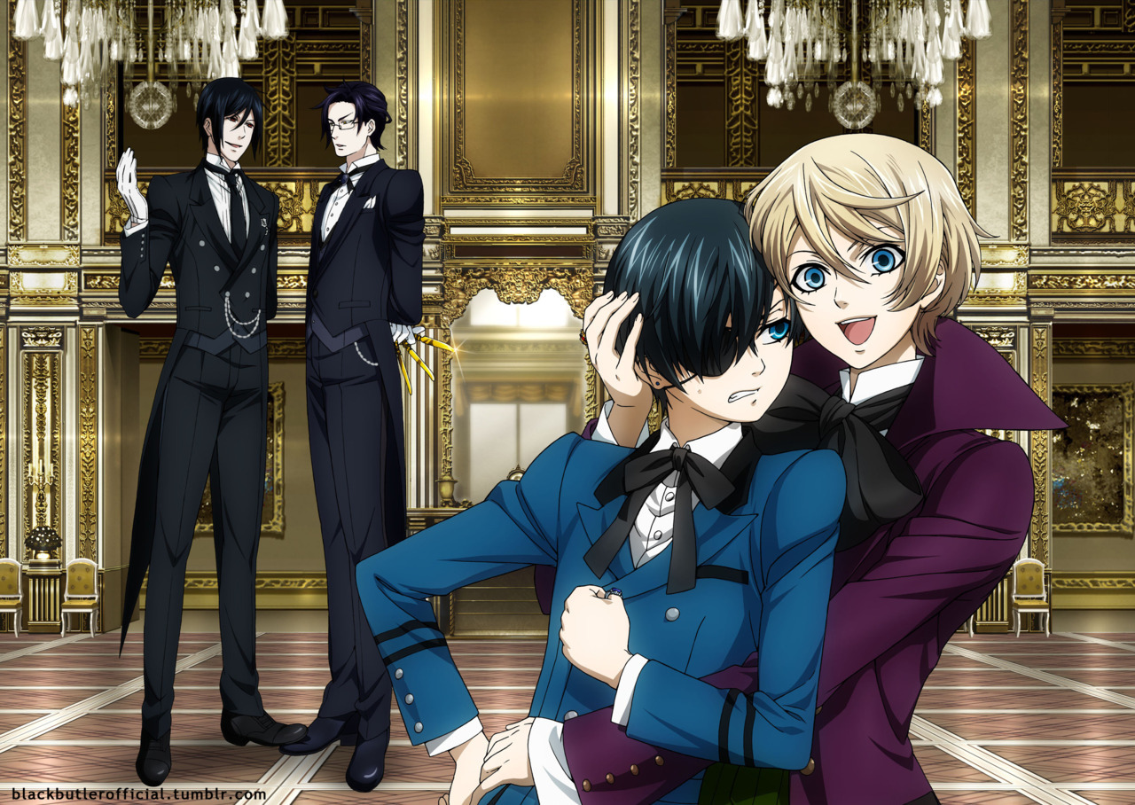 Ciel and Sebastian, kuroshitsuji book of atlantic / #anime