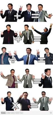 dashischwarzung:  Robert Downey Jr. teaches you math 