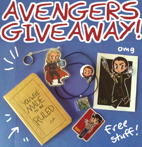 robinade:  Avengers Giveaway! In honor of the ridiculous amount of followers I have, I will be giving away some Avengers-themed swag to one lucky winner! SWAG: You Were Made to Be Ruled moleskin notebook. It’s 3 ½ inches by 5 ½ inches,
