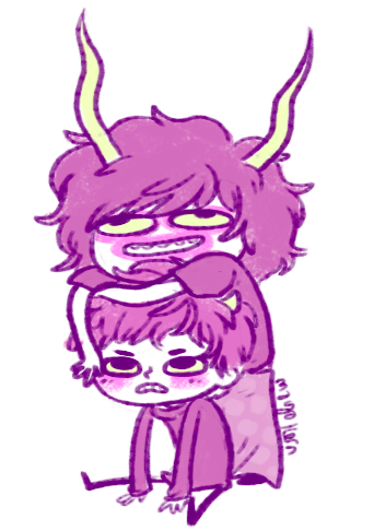 isthatwhatyoumint:a commission for karkat<>gamzee!this was really fun to do hehe uwu