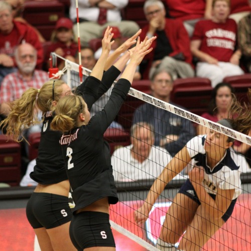 #5 Sam Wopat & #2 Carly Wopat - Stanford University - 02-Sep-2011Stanford vs Notre Damme 3-1 (25