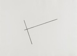 Paddle8:Fred Sandback, Untitled, From Four Variations Of Two Diagonal Lines, 1976