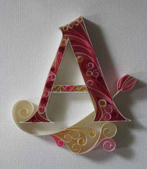 goodtypography: Paper + Typography by  Sabeena Karnik I want to learn how to do this.