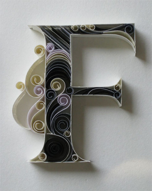 goodtypography: Paper + Typography by  Sabeena Karnik I want to learn how to do this.