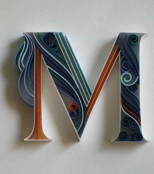 goodtypography: Paper + Typography by  Sabeena Karnik I want to learn how to do this.