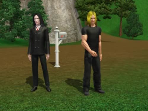 I was bored in Sims 3  this is my very bad attempt at loki and thor ;-;