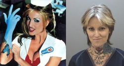 uglypicture:  fucking time.  Janine Lindemulder, porn star that posed as the sexy nurse used in Blink 182’s Enema Of The State cover.
