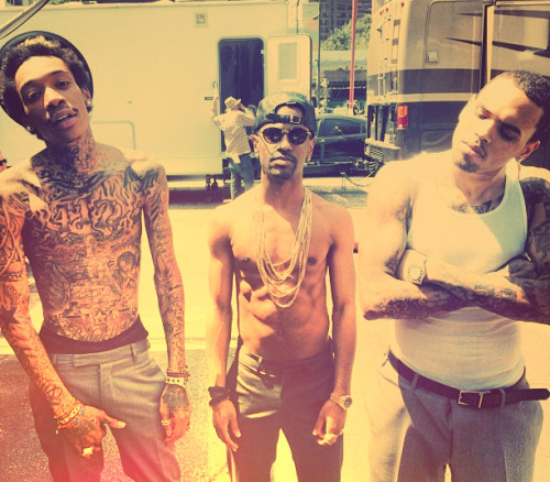  My nigga Wiz,Sean& Breezy. 