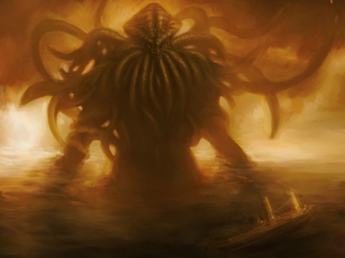 videogametropes: jnetlaughs: thesunthief: When the old gods return This art is TERRIFYINGLY BRILLIAN