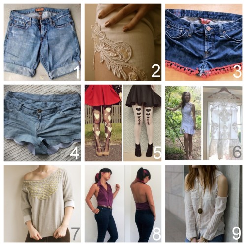 Roundup Nine Fashion Restyle Tutorials Part One. By Request. Im not including tee shirt restyles, be