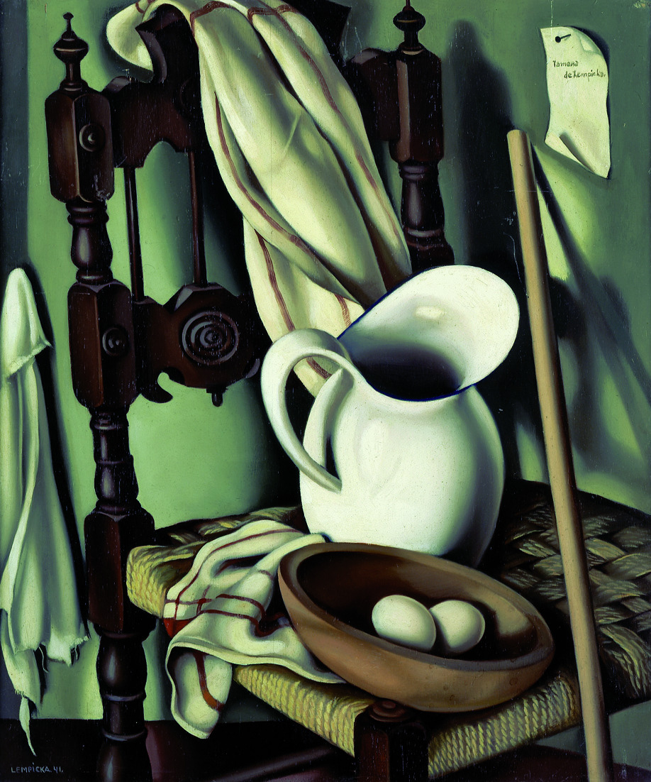 peira:  Tamara de Lempicka:  Still Life with Eggs (c.1941) via The Athenaeum 
