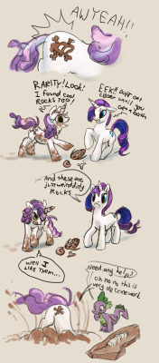 Sweetie Belle&rsquo;s Cutie Mark by ~psychohazard Rarity doesn&rsquo;t appreciate paleontology This is cute :3