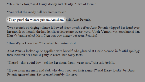 timelordis-sapiens: She didn’t mean James Potter. She meant Severus Snape. (first quote: Harry