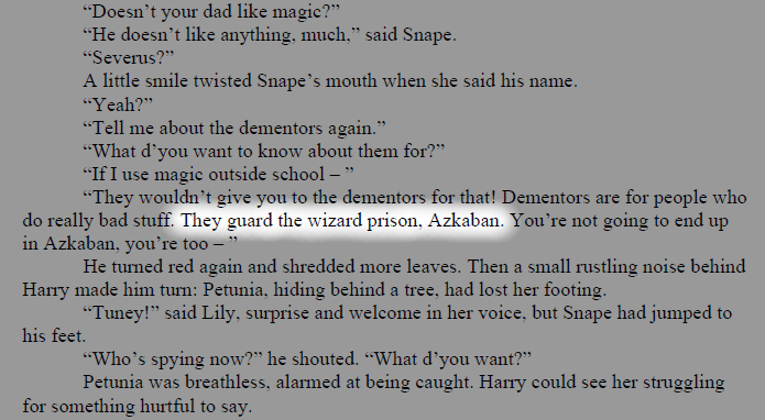 spudsexuall:  timelordis-sapiens:  She didn’t mean James Potter. She meant Severus